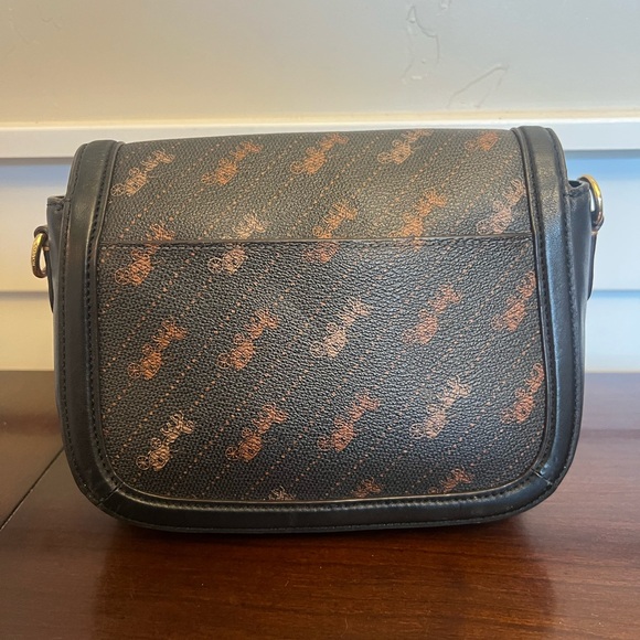 Coach Saddle Bag With Horse And Carriage Dot Print - Picture 5 of 10